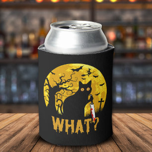 Halloween Black Cat What? Can Cooler