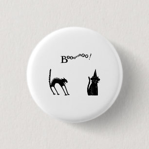 Halloween Black Cats Button