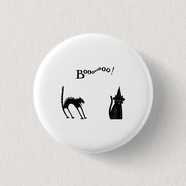 Halloween Black Cats  Button (Front)