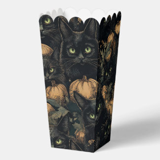 Halloween black cats favor boxes