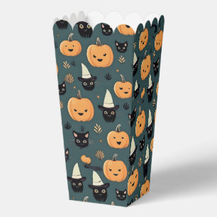 Halloween black cats favor boxes