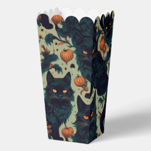 Halloween black cats favor boxes