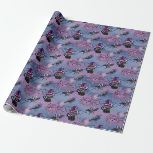 Halloween Black Cats Wrapping Paper