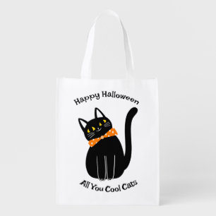 Halloween Black Cool Cats Tote
