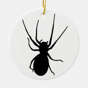 Halloween Black Creepy Spider Ornament