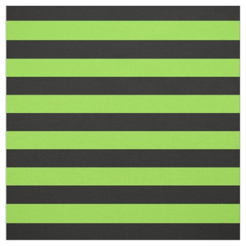 Halloween Black Green Stripes Pattern Modern Chic Fabric