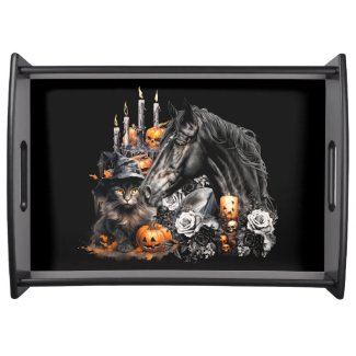 Halloween Horse personalized serving tray