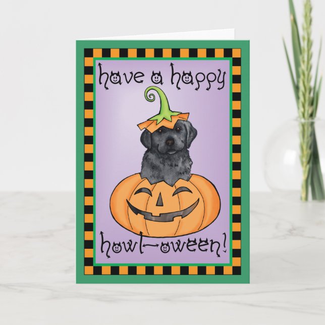 Halloween Black Lab Card (Front)