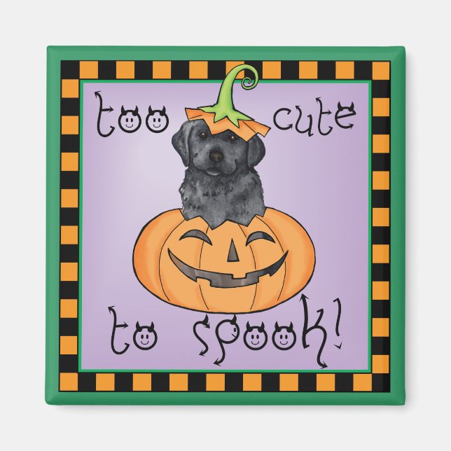 Halloween Black Lab Magnet (Front)