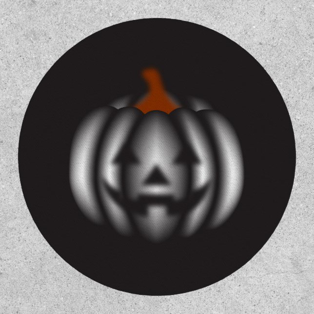 Halloween black pumpkin  patch (Front)