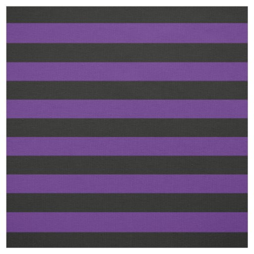 Halloween Black Purple Stripes Pattern Modern Chic Fabric