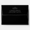 Halloween Black Rose Matching Wedding Envelope