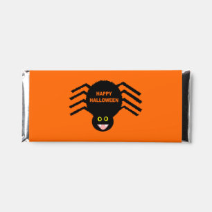 Halloween Black Spider Custom Hershey Bar Favors