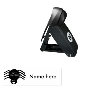 Halloween Black Spider Custom Ink Stamp