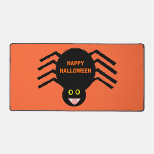 Halloween Black Spider Desk Mat