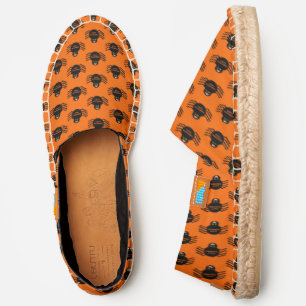 Halloween Black Spider Patterned Espadrilles