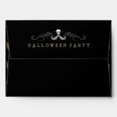 Halloween Black & Tan Halloween Party Envelope (Back (Top Flap))