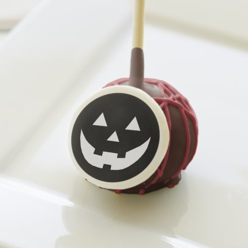 Halloween black white Jack o lantern scary treat  Cake Pops