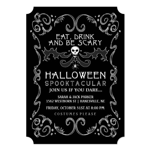 Blank Scary Halloween Invitations 7