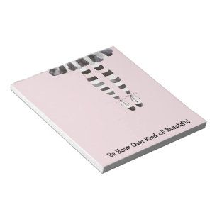 Halloween Black White Pink Legs Stockings Girl Notepad