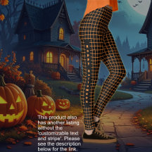 Halloween - Black with orange netting TEXT OPTION
