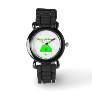 Halloween Blob Kids Silver Glitter Strap Watch