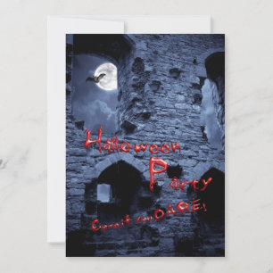 Halloween block party invitation