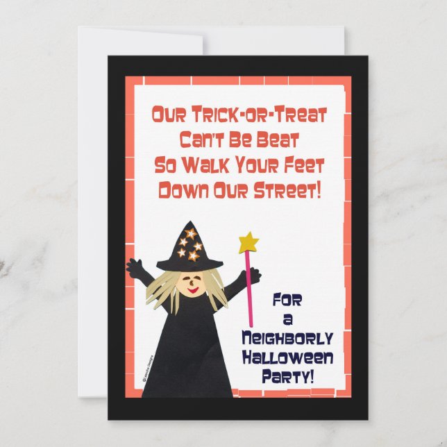 Halloween Block Party Invitation (Front)