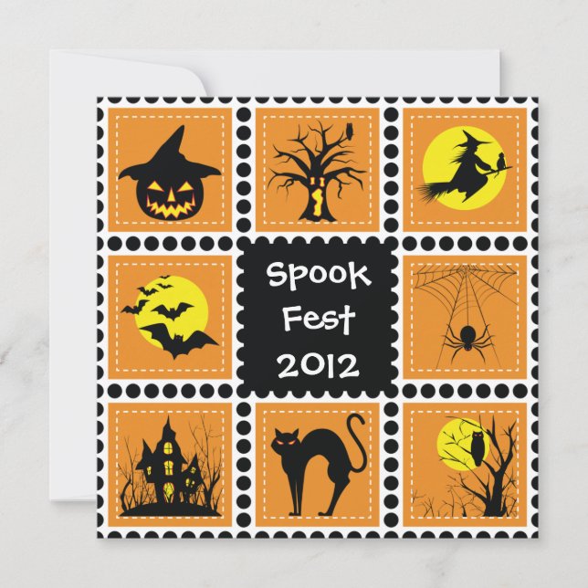 Halloween Block Party Invitation (Front)