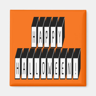 Halloween Block Text Magnet