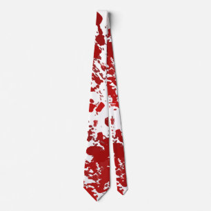 Halloween blood splatter scary tie