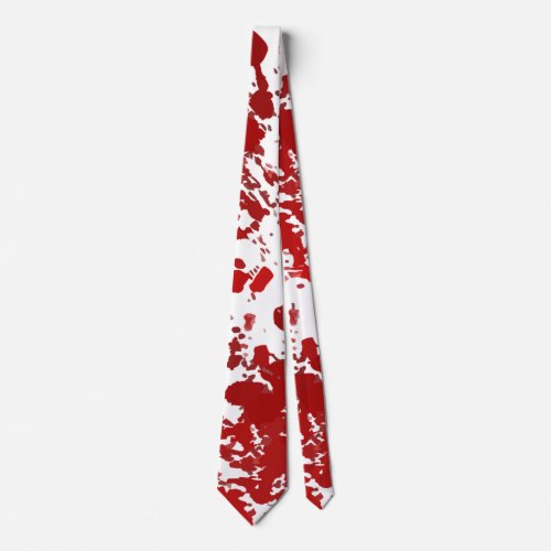 Halloween  blood splatter scary tie