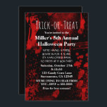 Halloween Blood Splatters Costume Party Invitation<br><div class="desc">Halloween Blood Splatters Costume Party Invitation.</div>