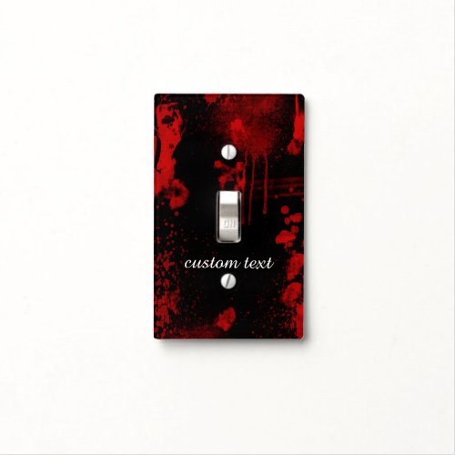 Halloween Blood Splatters Dark Gothic Light Switch Cover