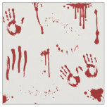 Halloween Bloody Handprints and Blood Splatter Fabric