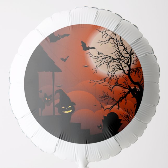 Halloween Bloody Moonlight Nightmare Balloon (Front)