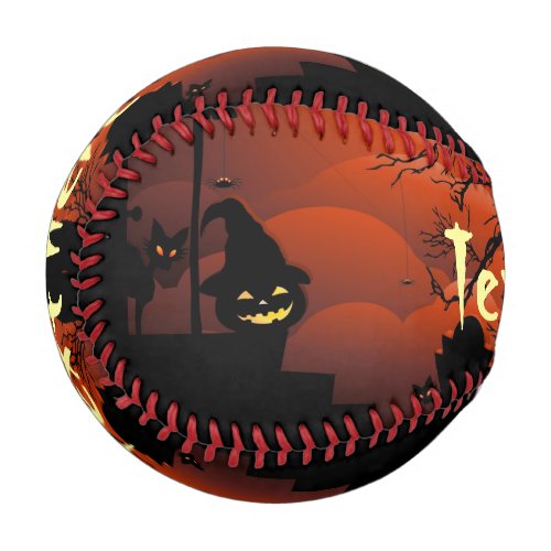 Halloween Bloody Moonlight Nightmare Baseball