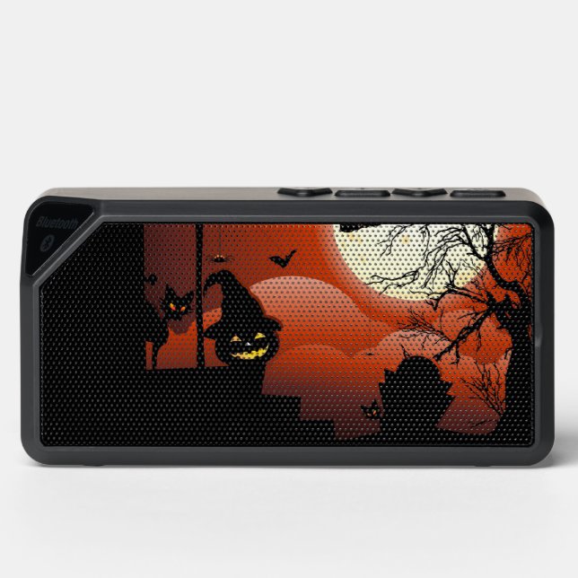 Halloween Bloody Moonlight Nightmare Bluetooth Speaker (Front)