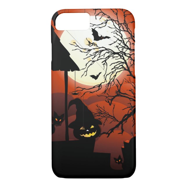 Halloween Bloody Moonlight Nightmare Case-Mate iPhone Case (Back)