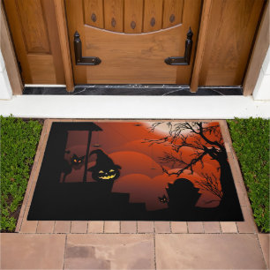 Halloween Bloody Moonlight Nightmare Doormat