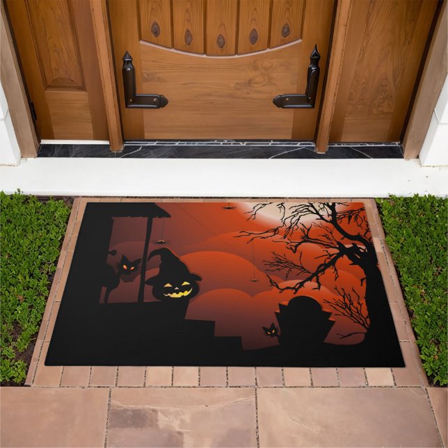 Halloween Bloody Moonlight Nightmare Doormat (Outdoor)