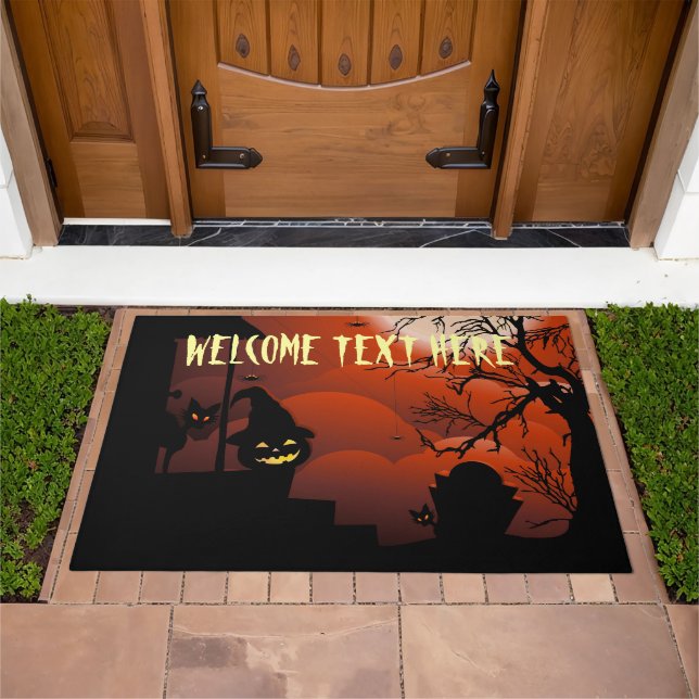 Halloween Bloody Moonlight Nightmare Doormat (Outdoor)