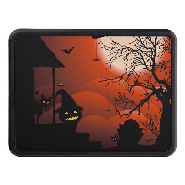 Halloween Bloody Moonlight Nightmare Hitch Cover (Front)