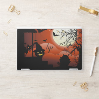 Halloween Bloody Moonlight Nightmare HP Laptop Skin