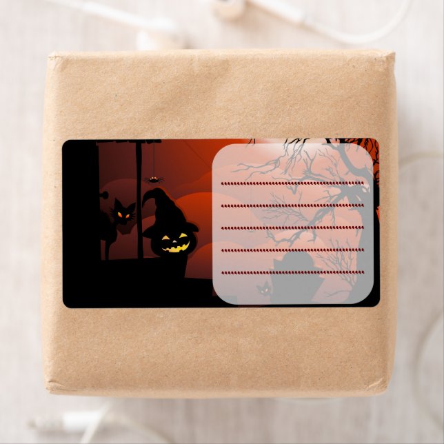Halloween Bloody Moonlight Nightmare Label (Insitu)