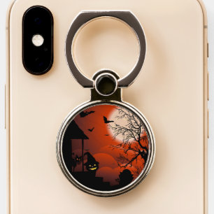 Halloween Bloody Moonlight Nightmare Phone Ring Stand