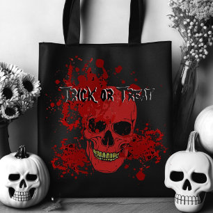 Halloween Bloody Skull Trick or Treat Bag