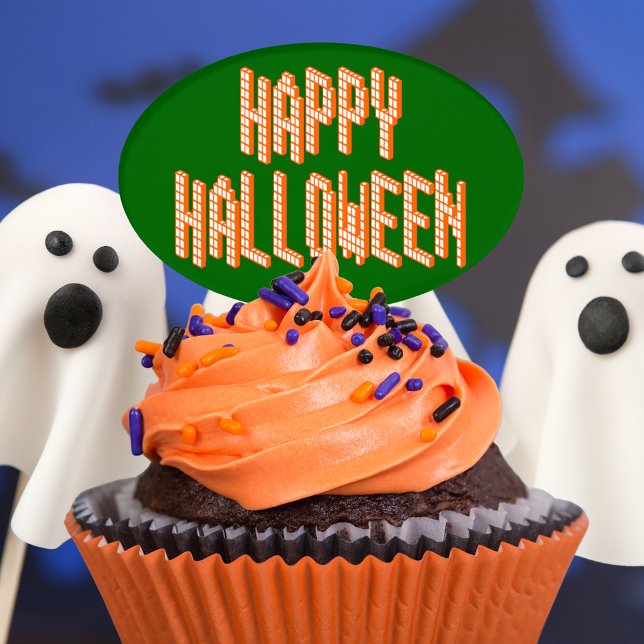 Halloween Blox Text Cake Topper (Halloween Blox Text Cake Topper)