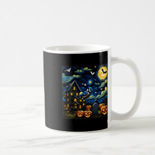 Halloween Blue Jay Starry Night Coffee Mug