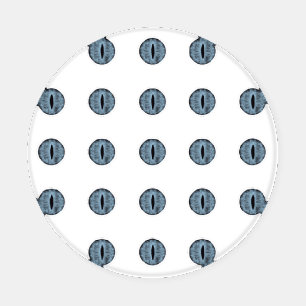 Halloween Blue Polka Dot Eyes Coaster Set